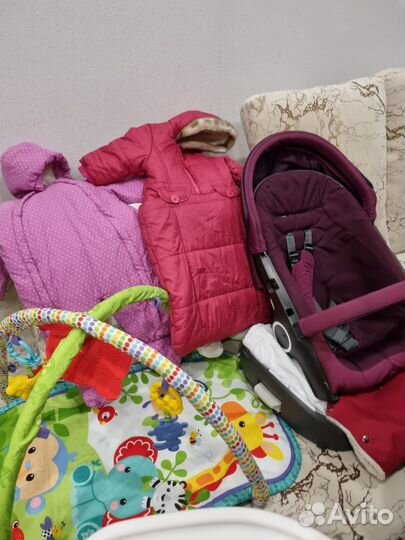 Коляска, автокресло,кроватка,конверт в коляску