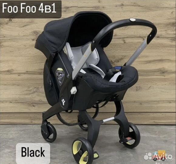 Коляска-автокресло, трансформер, Foo Foo 4в1