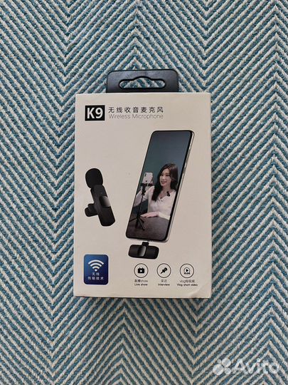 Бесповодная петличка микрофон на iPhone