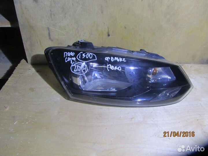 Фара фольцваген поло volkswagen polo