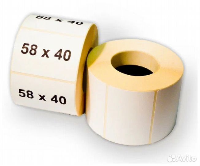 Темоэтикетка 58*40мм