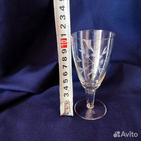 Небольшие фужеры Снежинки 50-е годы Много