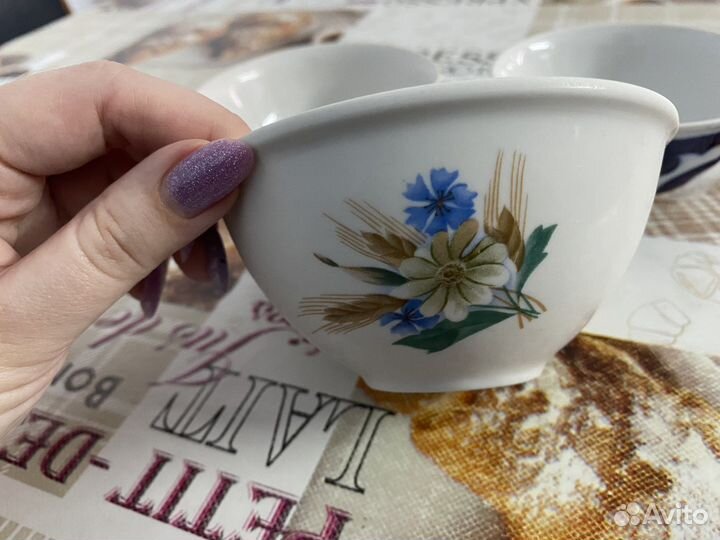 2 Пиалы, 2 тарелки