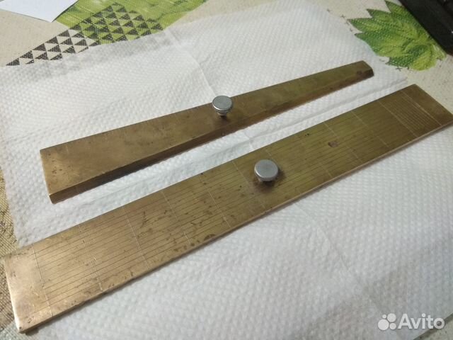 Геодезические латунные линейки СССР