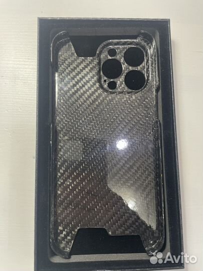 Чехол на iPhone 14 pro max карбон