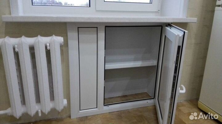 Зимний холодильник под окном 800*700 см