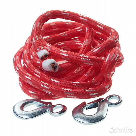 Трос буксировочный 10т 5м альпийский шнур (крюк-кр