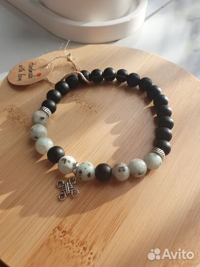 Браслеты из натуральных камней большого размера