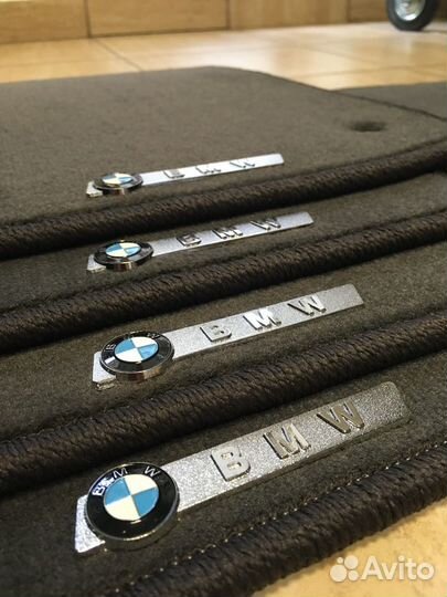 Премиум ковры для BMW 5 E34 Велюровые графит