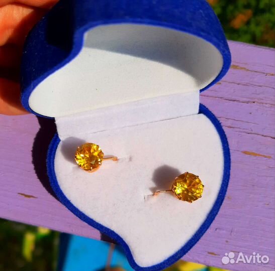 Золотые серьги 583 проба ссср,редкие