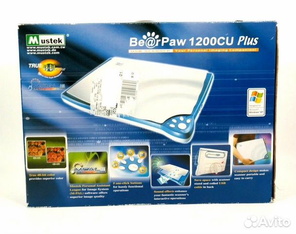 Сканер Mustek BearPaw 1200CU Plus