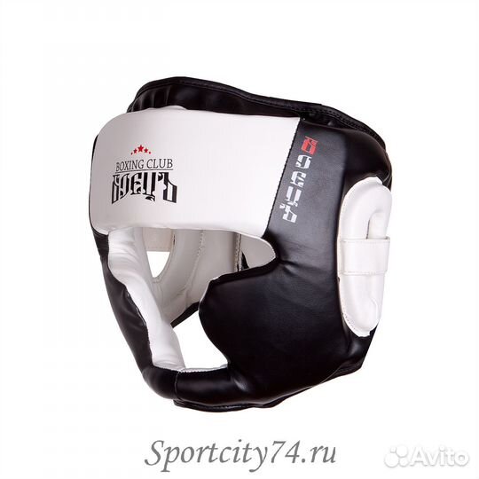 Шлем боксерский Боецъ BHG-23 черно-белый (M)