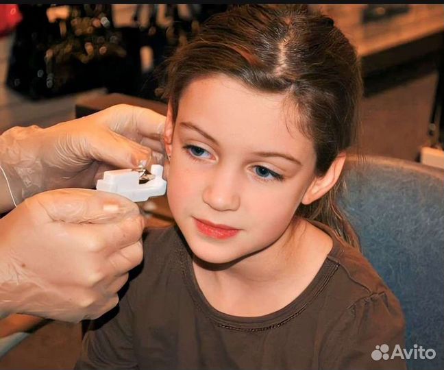 Прокол ушей пирсинг серьги