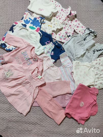 Одежда пакетом 0-3 мес для девочки