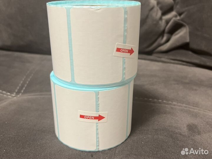 Термоэтикетки 75х120, 58х40 мм