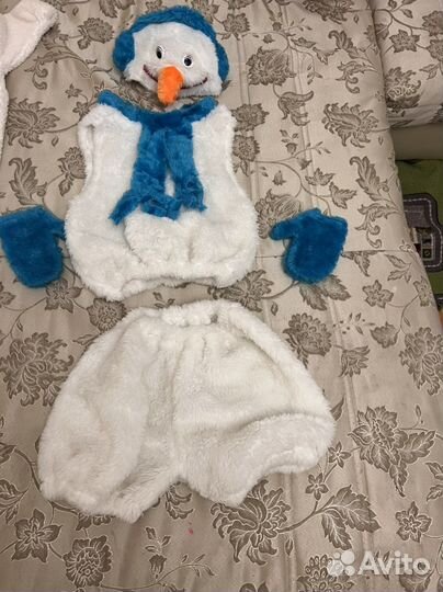 Новогодний костюм снеговика для мальчика 116