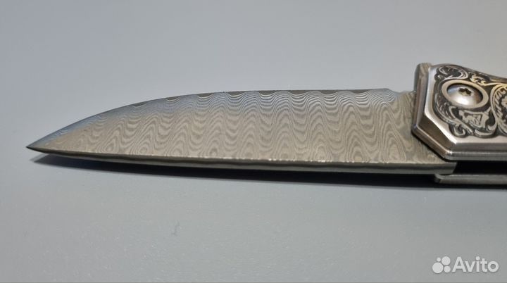 Нож Дамасский Компакт с чехлом