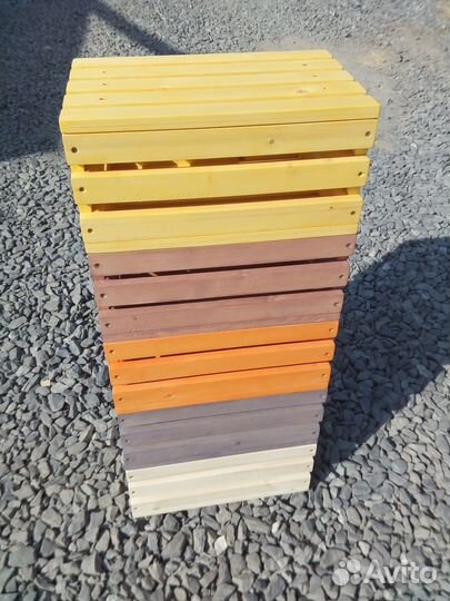 Ящики деревянные, декор, хранение