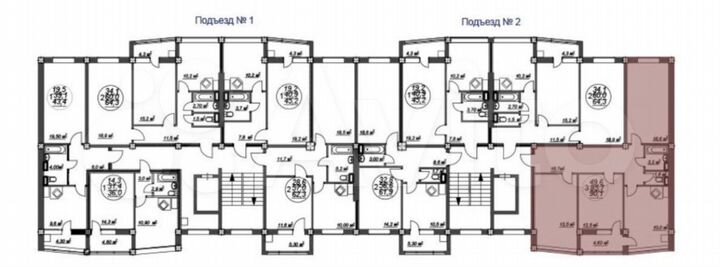 3-к. квартира, 92 м², 2/9 эт.