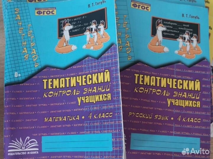 Тематический контроль. Рабочие тетради 2-4 классы