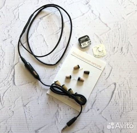 Микронаушник капсульный + Гарнитура Классик