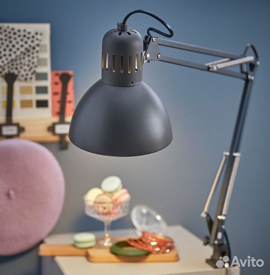Лампа настольная Терциал IKEA. Новая (серая, белая