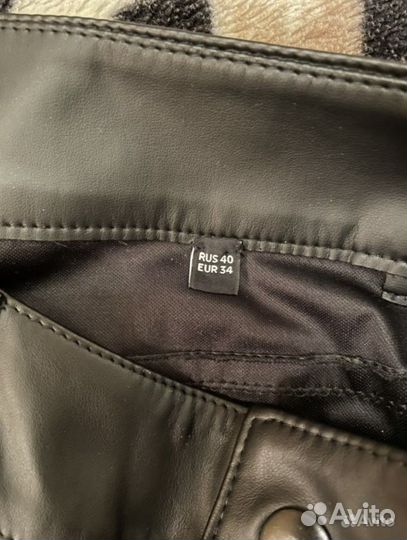 Шорты из экокожи