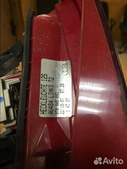 Фонарь левый в багажник ауди А5 купе audi A5 8T