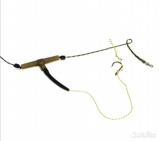 Карповый монтаж 80гр с волосяной оснасткой