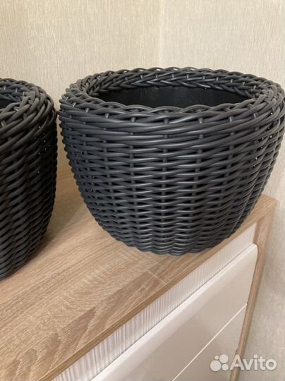 Кашпо из ротанга 12 литров