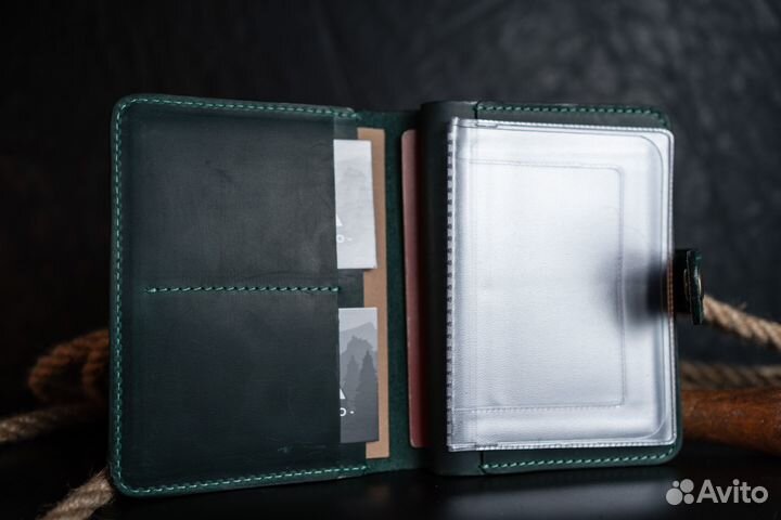 Кожаная обложка Фишт для автодокументов/документов