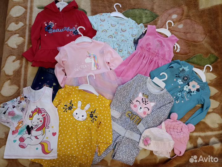 Вещи для девочки на 2-2,5 года, р. 92-98