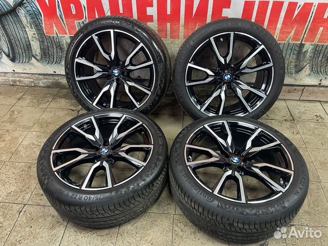 Оригинальные диски BMW X7 G07 R22 разноширокие купить в Москве | Авито