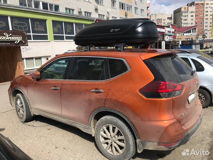 Автобокс на крышу 410 литров (черный)