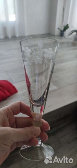 Хрустальные бокалы для шампанского СССР