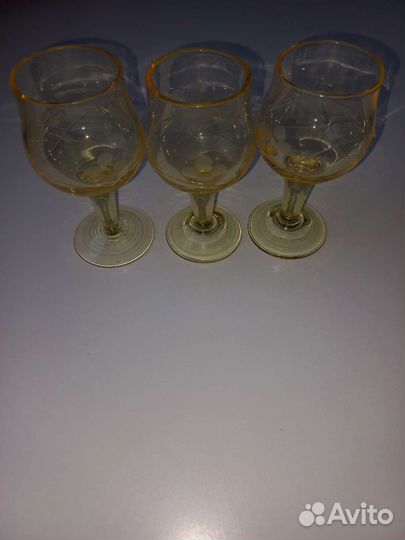 Стекло ссср, жёлтое, канареечное