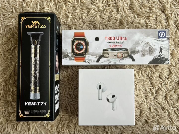 Airpods pro 3 SMART watch T800 ultra