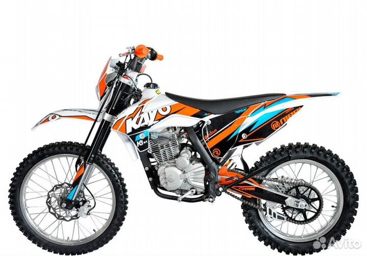 Мотоцикл кроссовый kayo K1 250 MX 21/18 (2022 г.)