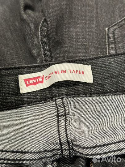 Джинсы levis 512 черные