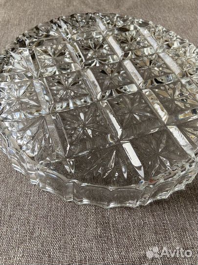 Блюдо хрустальное СССР