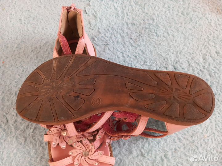 Сандалии для девочки 34 размер