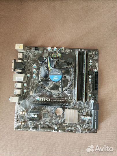 Материнская плата с процессором i5 6400 озу 8gb