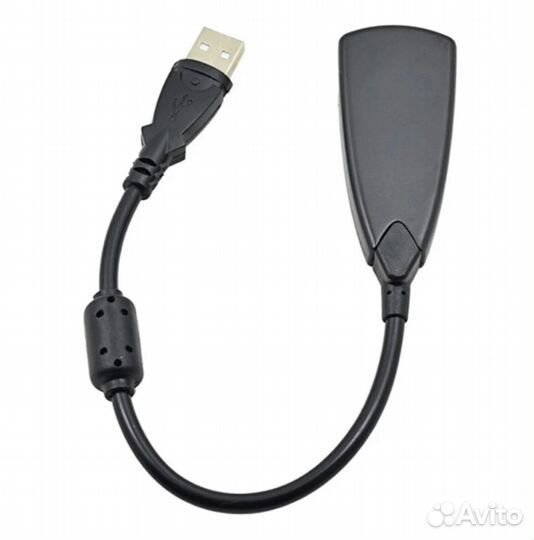 Внешняя звуковая карта USB 3D Sound (кабель 20см)