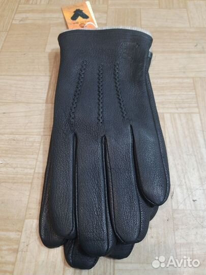Мужские кожаные перчатки новые