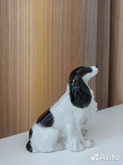 Фарфоровые статуэтки спаниель лфз СССР