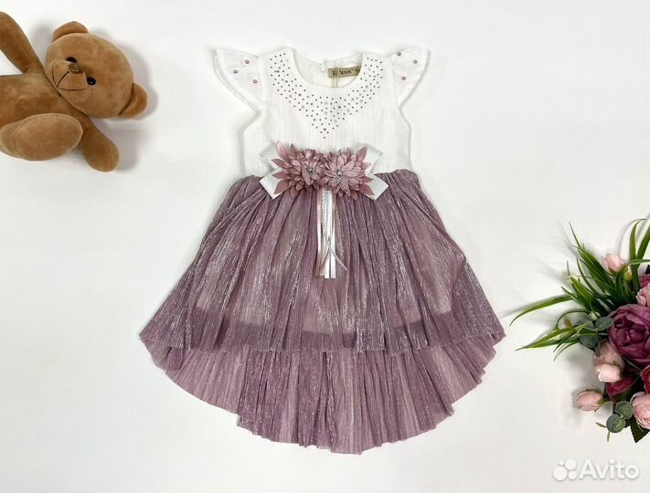 Нарядное платье для девочки 92