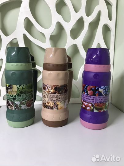 Термос с стеклянной колбой 1L 1,8L