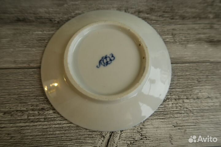 Тарелка лфз кобальт настенная коллекция СССР