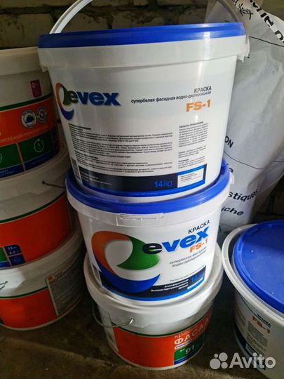 Краска фасадная белая