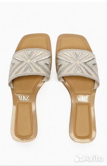 Шлепки zara новые